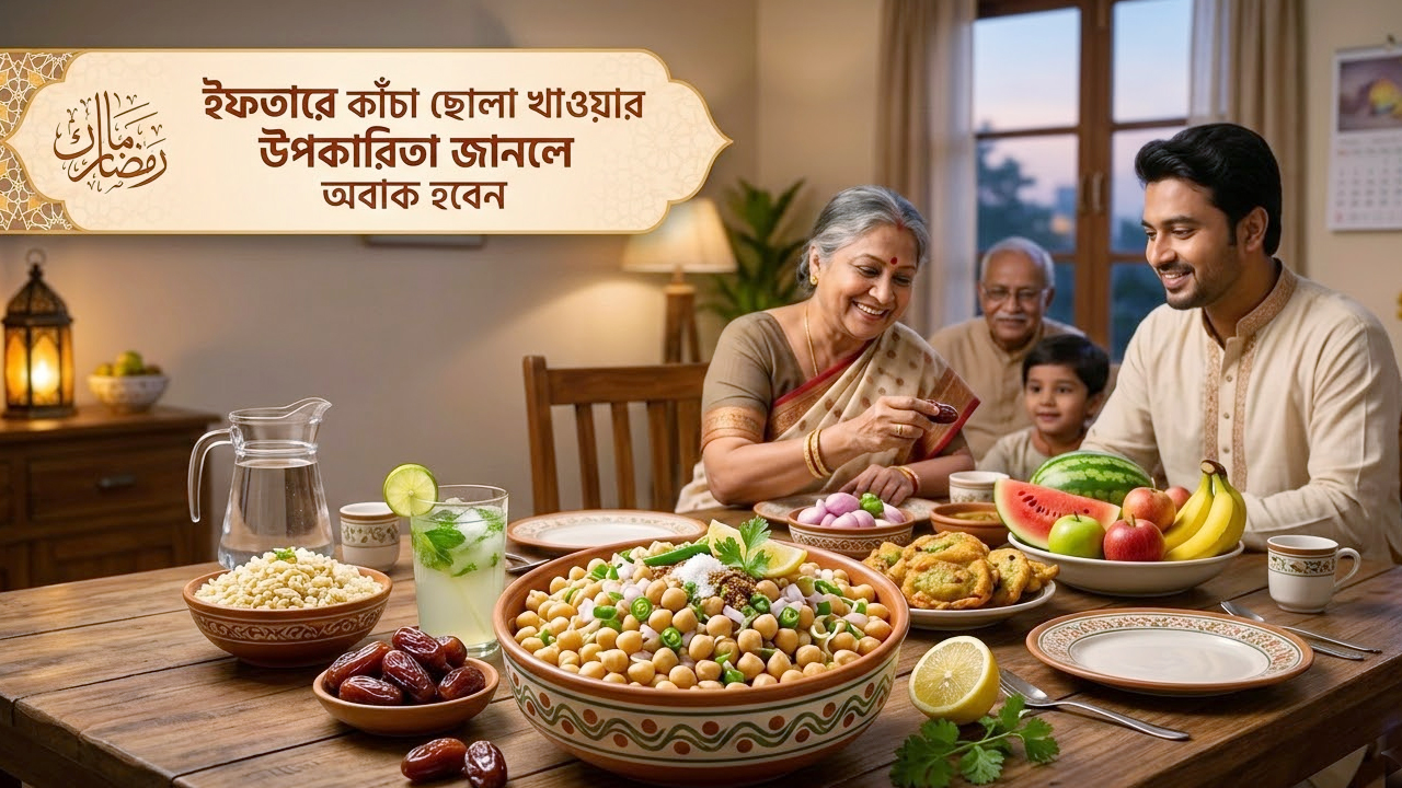 ইফতারে কাঁচা ছোলা খাওয়ার উপকারিতা জানলে অবাক হবেন