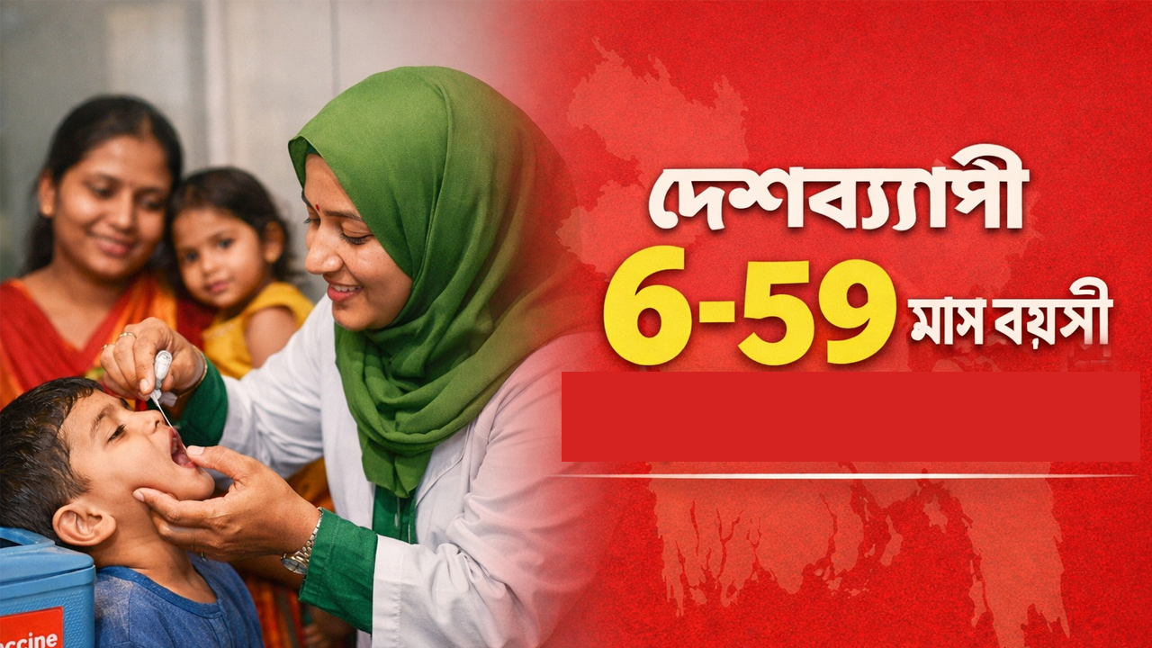 সারাদেশে ৬-৫৯ মাস বয়সী শিশুদের টিকা কার্যক্রম শুরু
